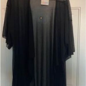 LuLaRoe Monroe Jacket With Black Fringe